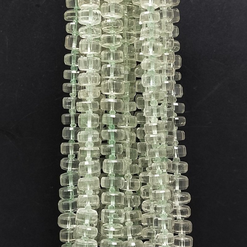 Ametista Verde (AA) Rondelle Cilindro Taglio Laser A Mano Grade 06mm-14mm