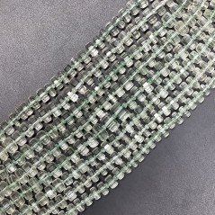 Ametista Verde (AA) Rondelle Cilindro Taglio Laser A Mano Grade 06mm-14mm