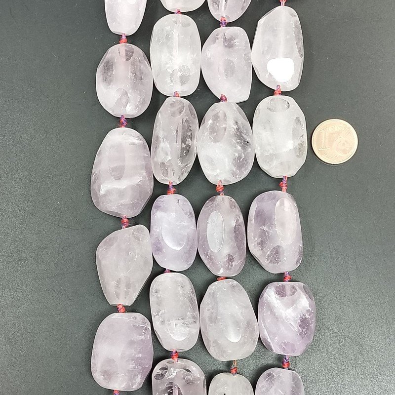 Ametista rosa di francia sassi satinati lucidi