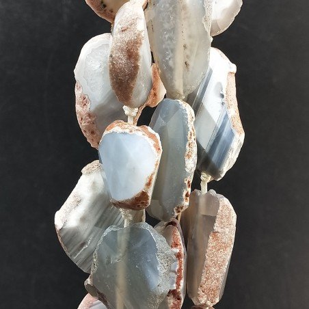 Agata Botswana Perline Forma Sassi Piatti Grezzi Irregolari