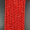 Corallo Bamboo Rosso Perline Forma Tondo Liscio 06mm
