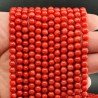 Corallo Bamboo Rosso Perline Forma Tondo Liscio 06mm