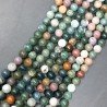 Agata Indiana Multicolore Perline Forma Tondo Liscio 06mm
