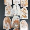Agata di fuoco arancio Perline Forma Sassi Piatti Liscio