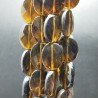 Quarzo Birra Idrotermale in Perline Forma Ovale Piatto Sfaccettato Foro Passante 18X22mm