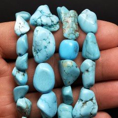 Pasta di turchese grezza sassi lisci