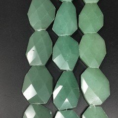 Avventurina verde sassi piatti sfaccettati