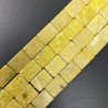 Giada Oliva Naturale in Perline Forma Rettangolare Piatto Liscio Foro Passante 13X18mm