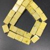 Giada Oliva Naturale in Perline Forma Rettangolare Piatto Liscio Foro Passante 13X18mm