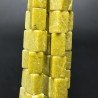 Giada Oliva Naturale in Perline Forma Rettangolare Piatto Liscio Foro Passante 08X12mm