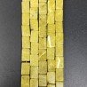 Giada Oliva Naturale in Perline Forma Rettangolare Piatto Liscio Foro Passante 08X12mm