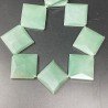 Avventurina Verde Naturale in Perline Forma Rombo Piatto Sfaccettato Foro Diagonale 43X38mm