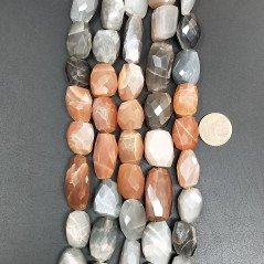 Pietra Di Luna Multicolore Sassi Sfaccettati A Mano