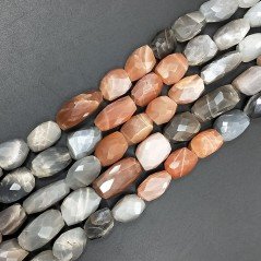 Pietra Di Luna Multicolore Sassi Sfaccettati A Mano