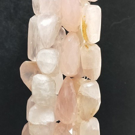 Quarzo Rosa Naturale (A) Sassi Grande Sfaccettati A Mano