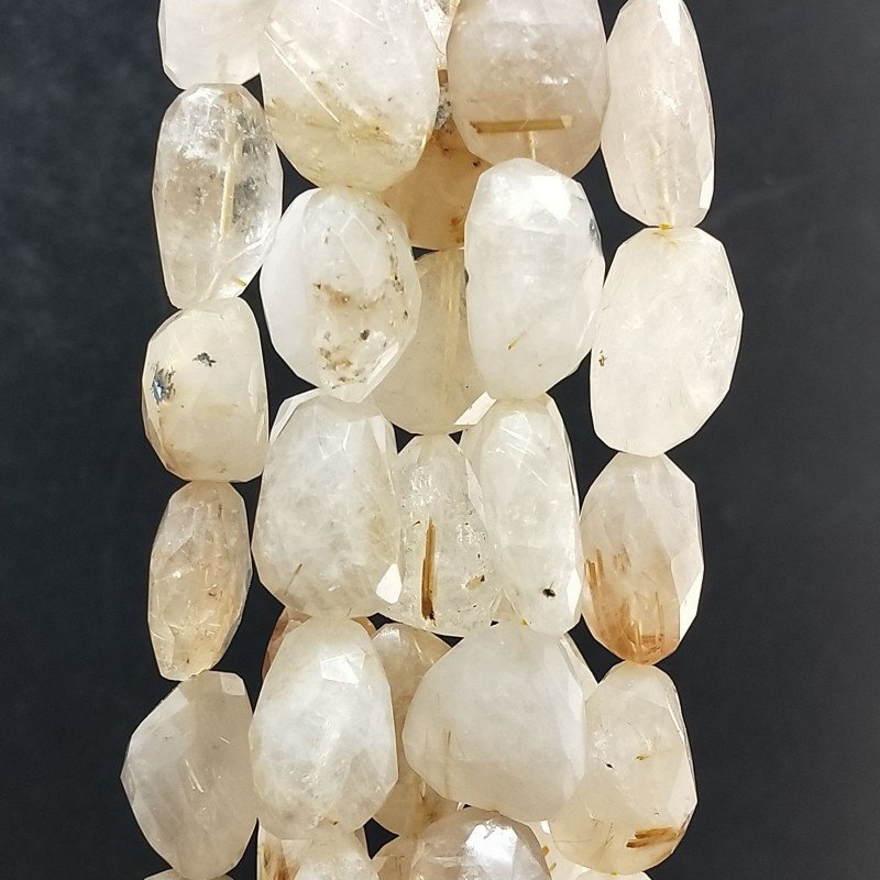 Quarzo Rutilato Oro Naturale Sassi Sfaccettati A Mano