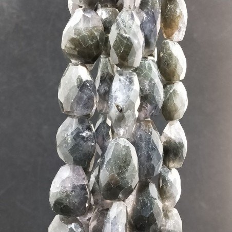 Iolite Naturale Grigio Blu Sassi Grezzi Sfaccettati A Mano