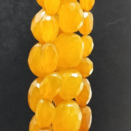 Calcedonio Giallo Sassi Sfaccettati A Mano