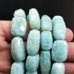 Amazzonite Brasiliana (A) Naturale Sassi Sfaccettati A Mano