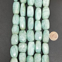 Amazzonite Brasiliana (A) Naturale Sassi Sfaccettati A Mano