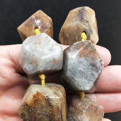 Quarzo rutilato sassi multicolore naturale irregolari