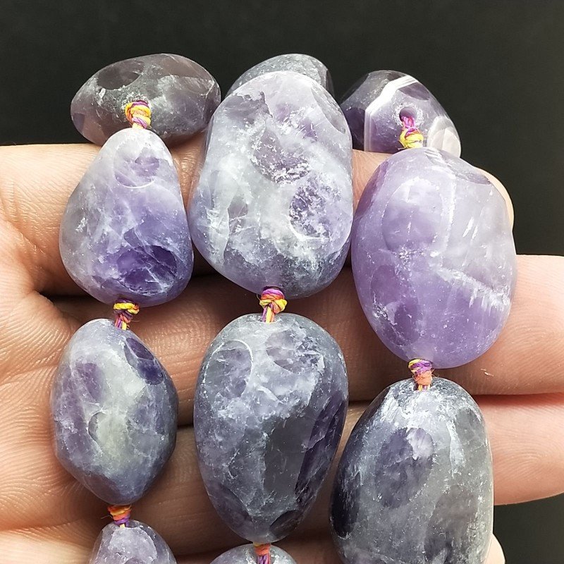 Ametista africano sassi satinati lucidi