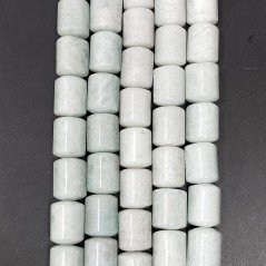 Amazzonite Braziliana Perline Forma Barilotto Liscio 10x13-14mm
