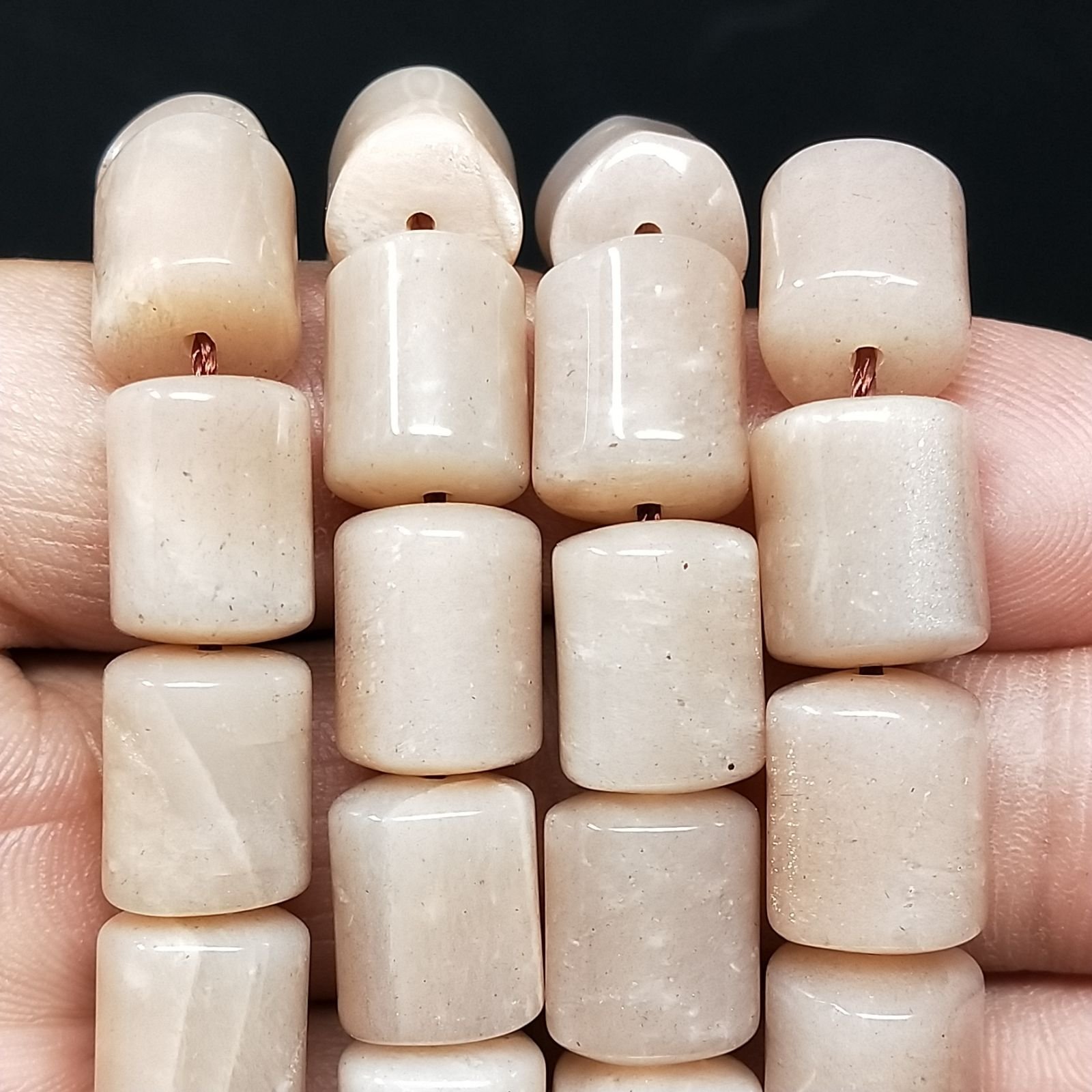 Pietra Di Sole Perline Forma Cilindro Liscio 10x14mm