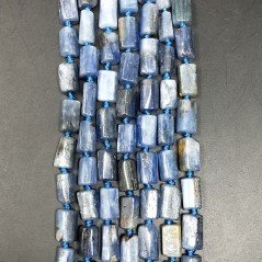 Cianite Perline Forma Cilindro Grezzo Liscio Irregolare 06-08X09X12mm