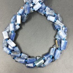 Cianite Perline Forma Cilindro Grezzo Liscio Irregolare 06-08X09X12mm