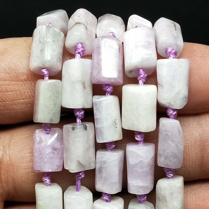 Ametista Chiaro Perline Forma Cilindro Grezzo Liscio Irregolare 6-8X09X12mm