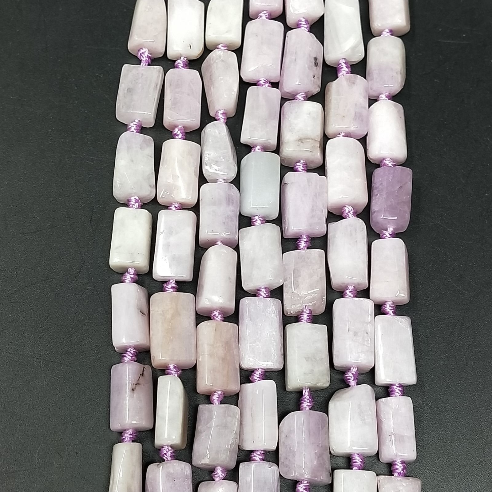 Ametista Chiaro Perline Forma Cilindro Grezzo Liscio Irregolare 6-8X09X12mm