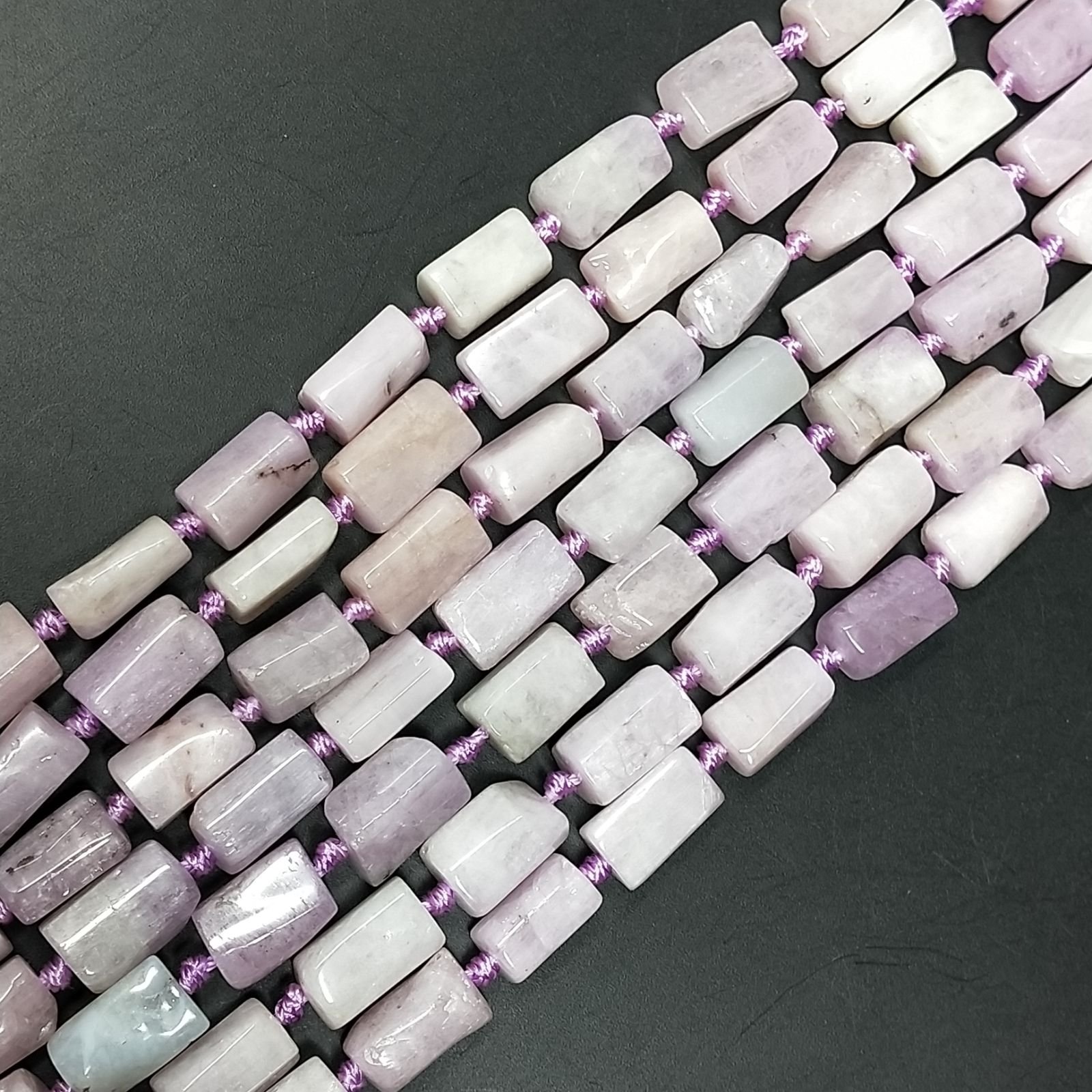 Ametista Chiaro Perline Forma Cilindro Grezzo Liscio Irregolare 6-8X09X12mm