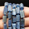 Cianite Satinato Perline Forma Cilindro Grezzo Liscio Irregolare 06-08X09X12mm