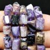 Sugilite Naturale in Perline Forma Cilindro Grezzo Liscio Irregolare 07X09X12mm