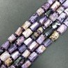Sugilite Naturale in Perline Forma Cilindro Grezzo Liscio Irregolare 07X09X12mm