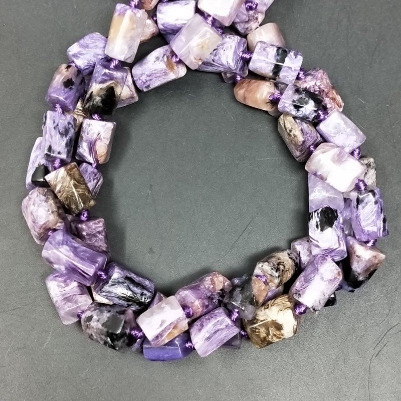 Sugilite Naturale in Perline Forma Cilindro Grezzo Liscio Irregolare 07X09X12mm
