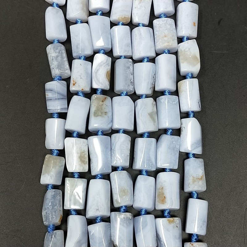 Calcedonio Grezzo Perline Forma Cilindro Grezzo Liscio Irregolare 06-08X09X12mm Calcedonio Grezzo Perline Forma Cilindro Grezzo Liscio Irregolare 06-08X09X12mm