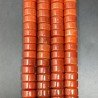 Corniola Rossa Perline Forma Cilindro Liscio 13X07mm