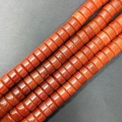 Corniola Rossa Perline Forma Cilindro Liscio 13X07mm