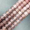 Quarzo Cherry Naturale in Perline Forma Rondelle Liscio Satinato Matte Foro Passante 10mm