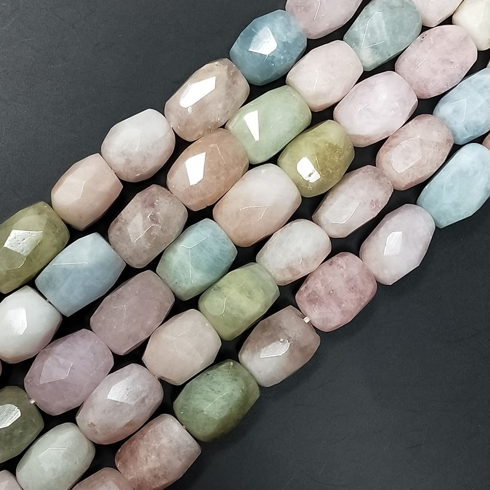 Acquamarina Multicolore (AA) Sassi Irregolari Sfaccettati 13X18mm