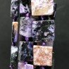 Sugilite Naturale Perline Forma Quadrato Piatto Grezzo Liscio Foro Passante 16-18mm