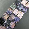 Sugilite Naturale Perline Forma Quadrato Piatto Grezzo Liscio Foro Passante 16-18mm