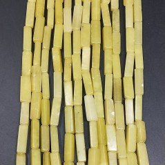 Giada Oliva Perline Forma Cilindro Liscio 04X15mm