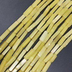 Giada Oliva Perline Forma Cilindro Liscio 04X15mm