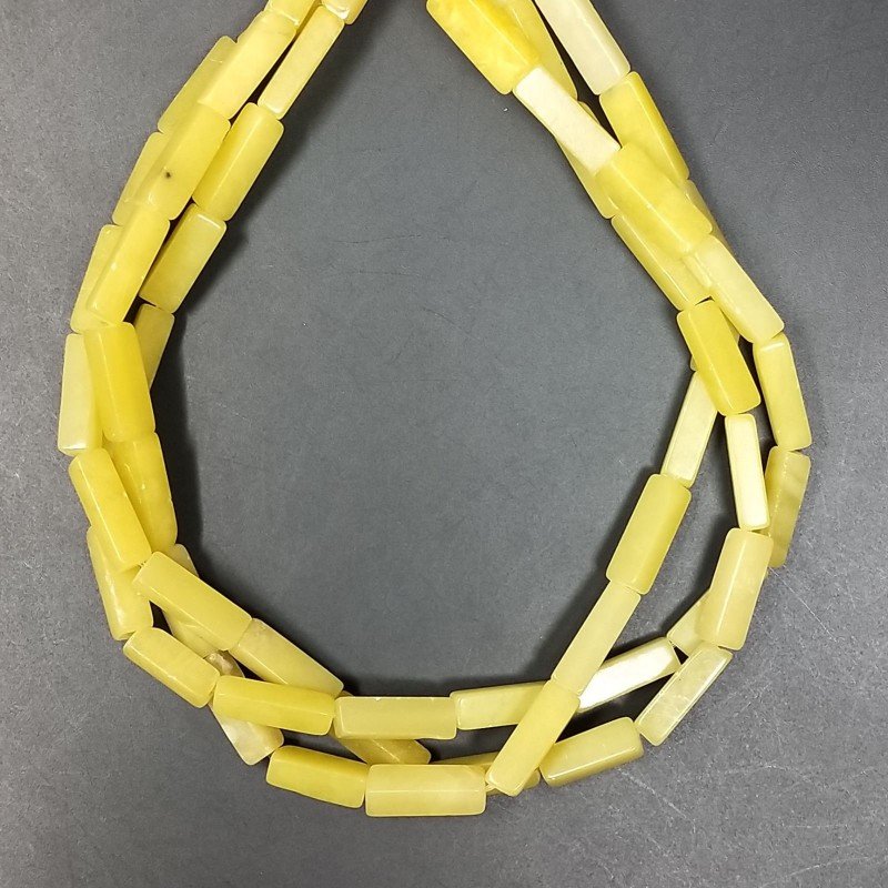 Giada Oliva Perline Forma Cilindro Liscio 04X15mm