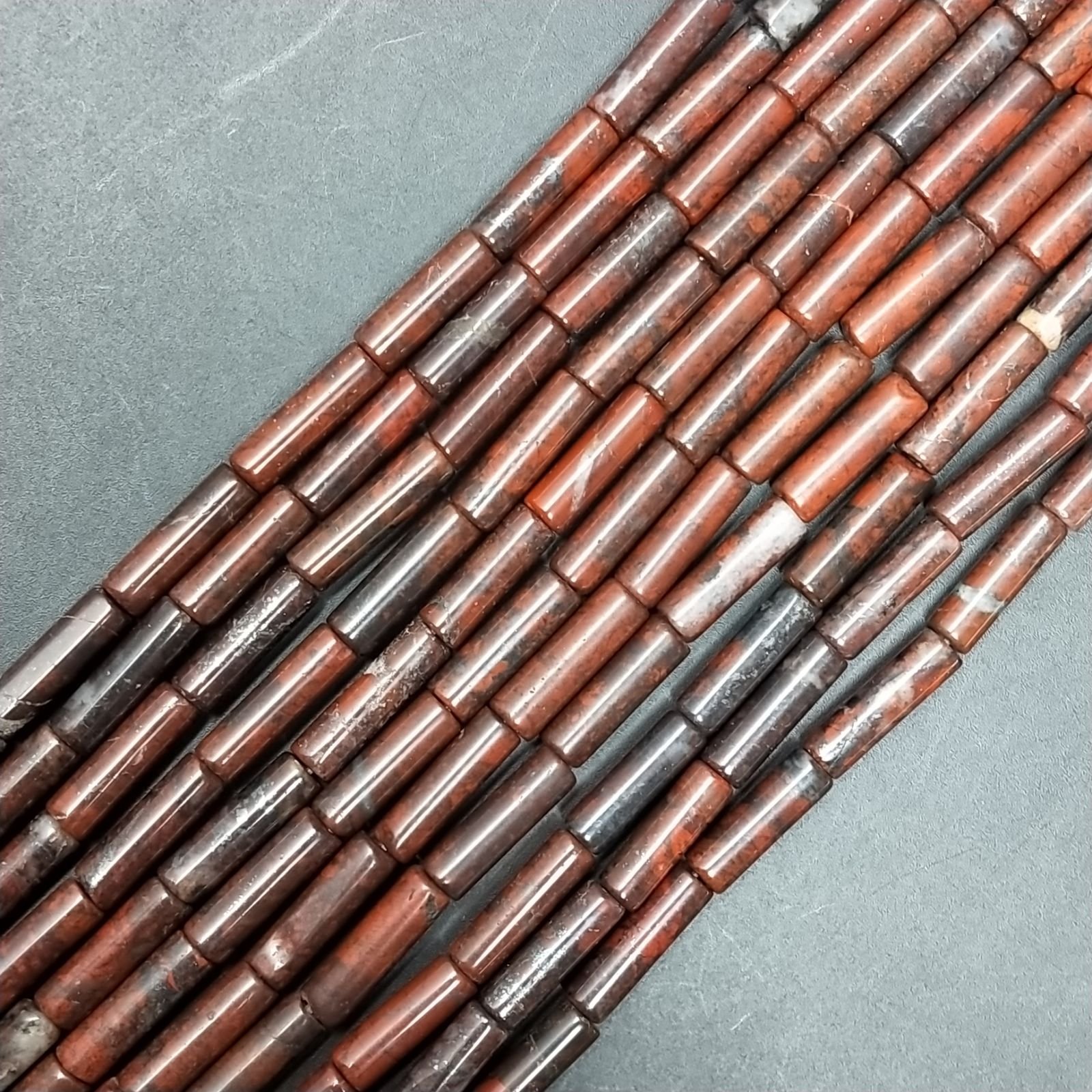 Eliotropio Perline Forma Barilotto Liscio 04X13mm