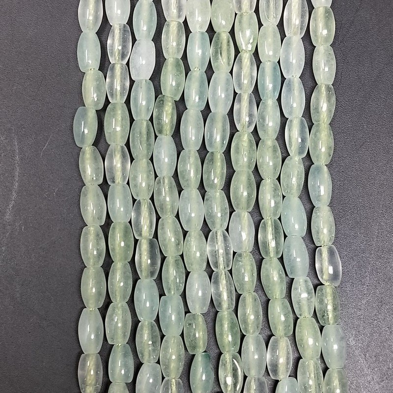 Giada Acquamarina Perline Forma Barilotto Liscio 04X06mm