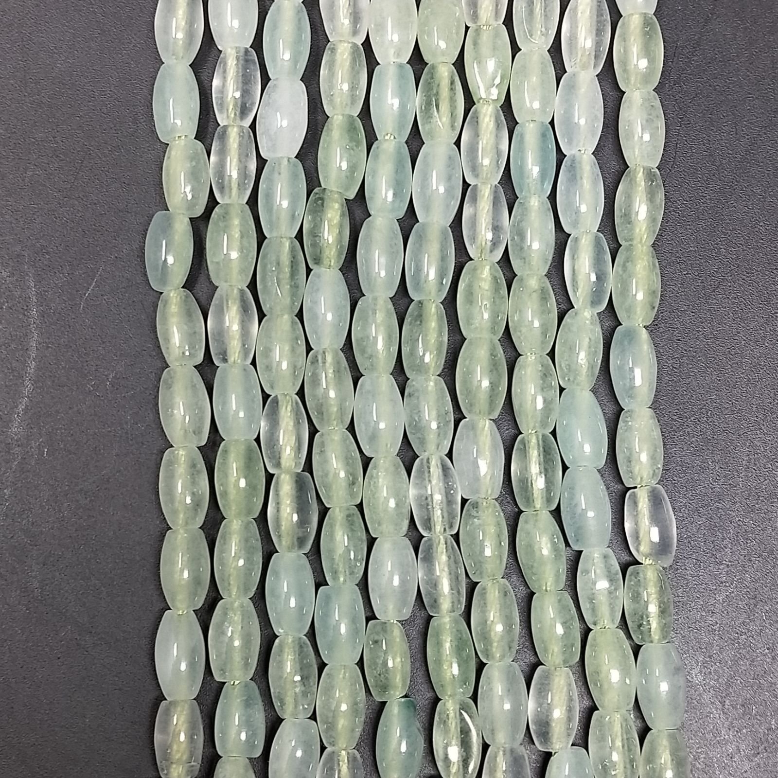 Giada Acquamarina Perline Forma Barilotto Liscio 04X06mm
